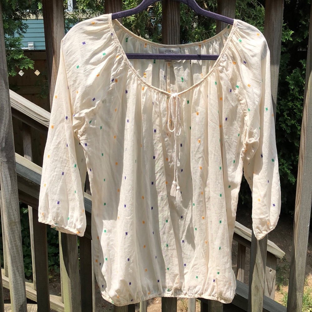 j-CREW summer blouse! Lightweight!
